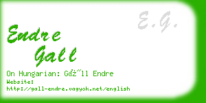 endre gall business card
